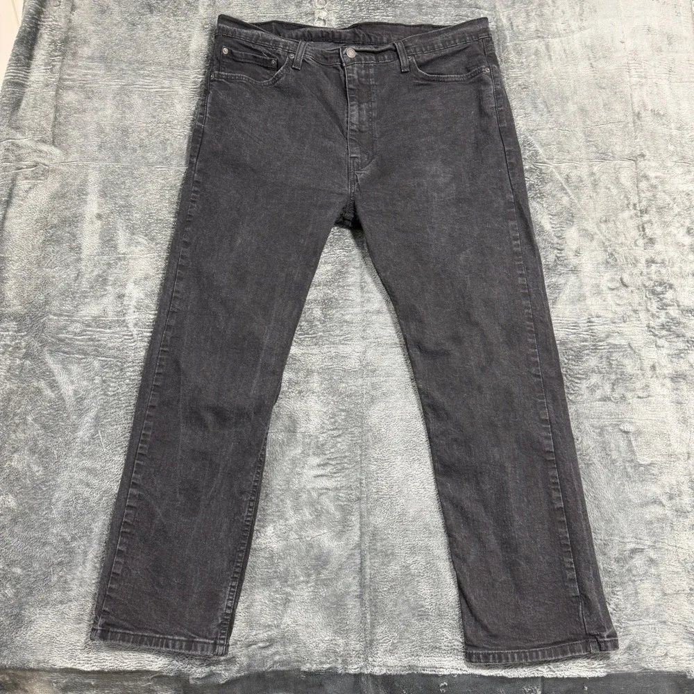 Levi's 505 Regular Fit Jeans‎ Mens 40x30 Faded Black 00505-1469